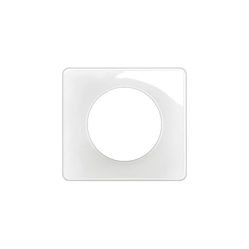 PLAQUE LAQUE 1 POSTE BLANC EMAILLE CELIANE