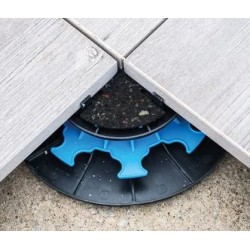 Gomme acoustique pour plots de terrasse sur dalle