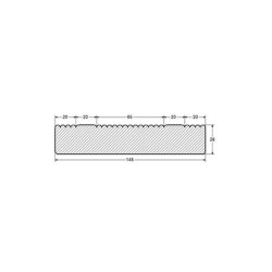 Lame Terrasse Pin 2.4m- Ép. 28 mm Traitée classe 4