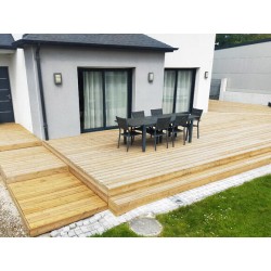 Lame de terrasse en pin 3 m — épaisseur 28 mm, traitée classe 4