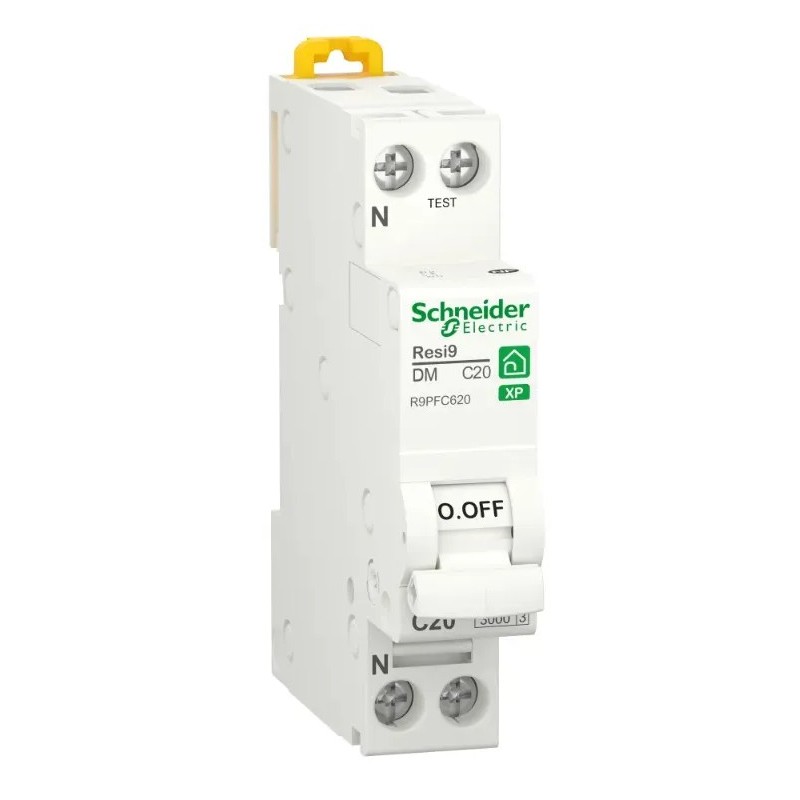 Resi9 - 20A - disjoncteur modulaire - 1P+N - courbe C - peignable