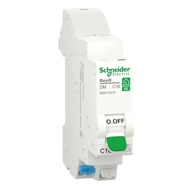 Resi9 - 16A - disjoncteur modulaire - 1P+N - courbe C - EMBROCHABLE