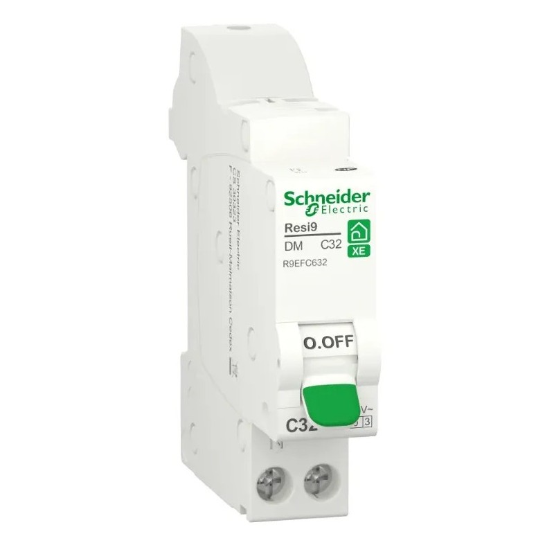 Resi9 - 32A - disjoncteur modulaire - 1P+N - courbe C - EMBROCHABLE