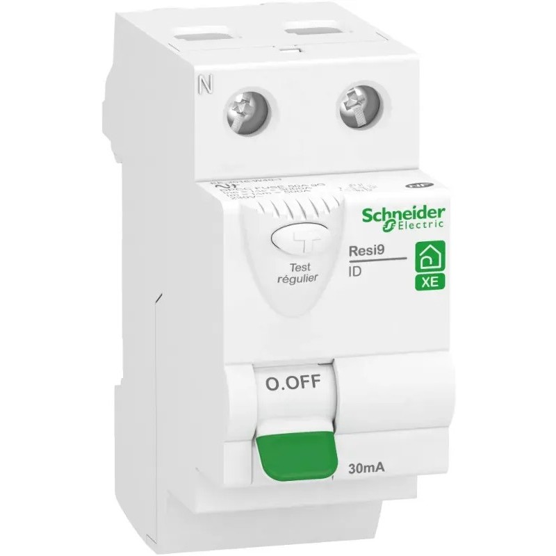 Resi9 - 25A - 30mA - inter différentiel - 2P - Type AC - Embrochable