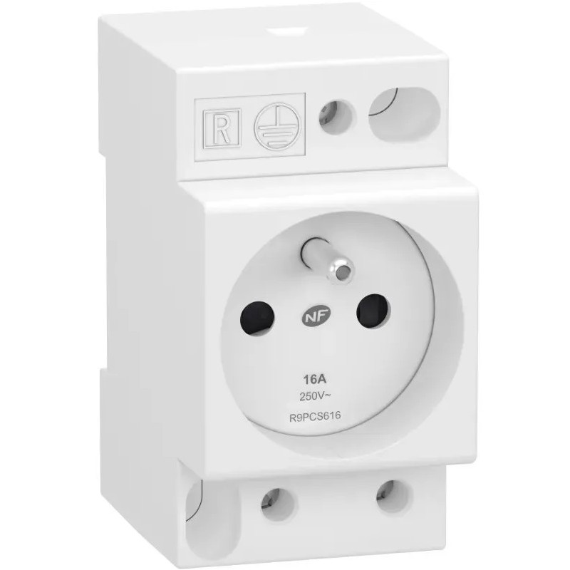 Resi9 - prise de courant - 2P+T - 250V - 16A