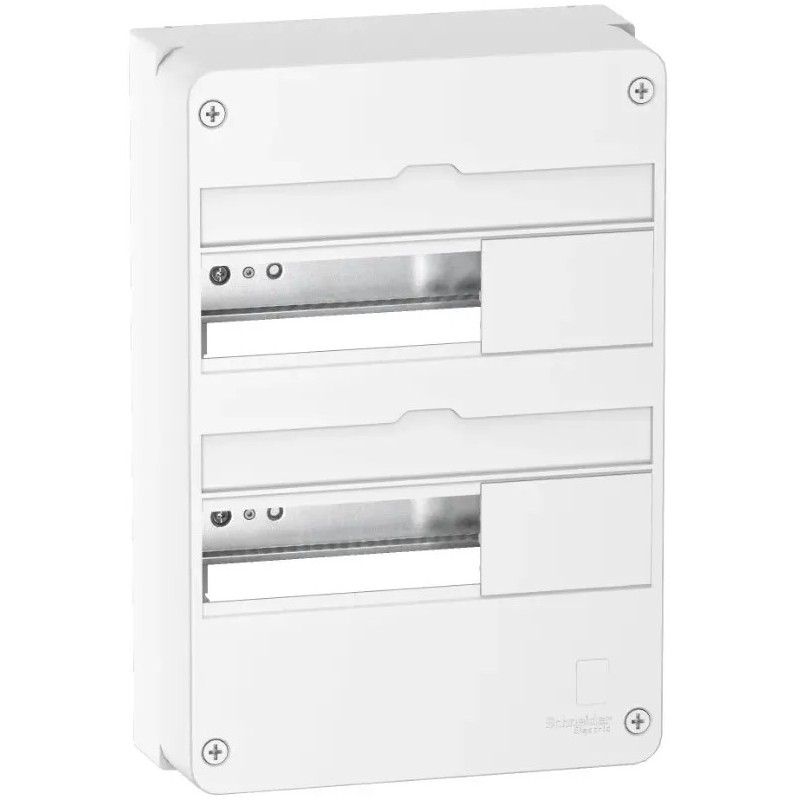 Resi9 - Coffret en saillie Blanc (RAL 9003)- 2 rangées de 13 modules