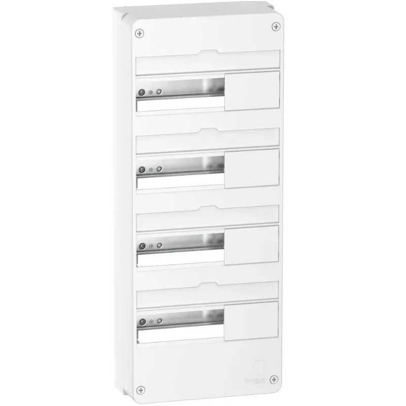 Resi9 - Coffret en saillie Blanc (RAL 9003)- 4 rangées de 13 modules