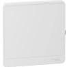 Resi9 - porte Styl blanche (RAL 9003) pour coffret 1 rangée de 13 modules