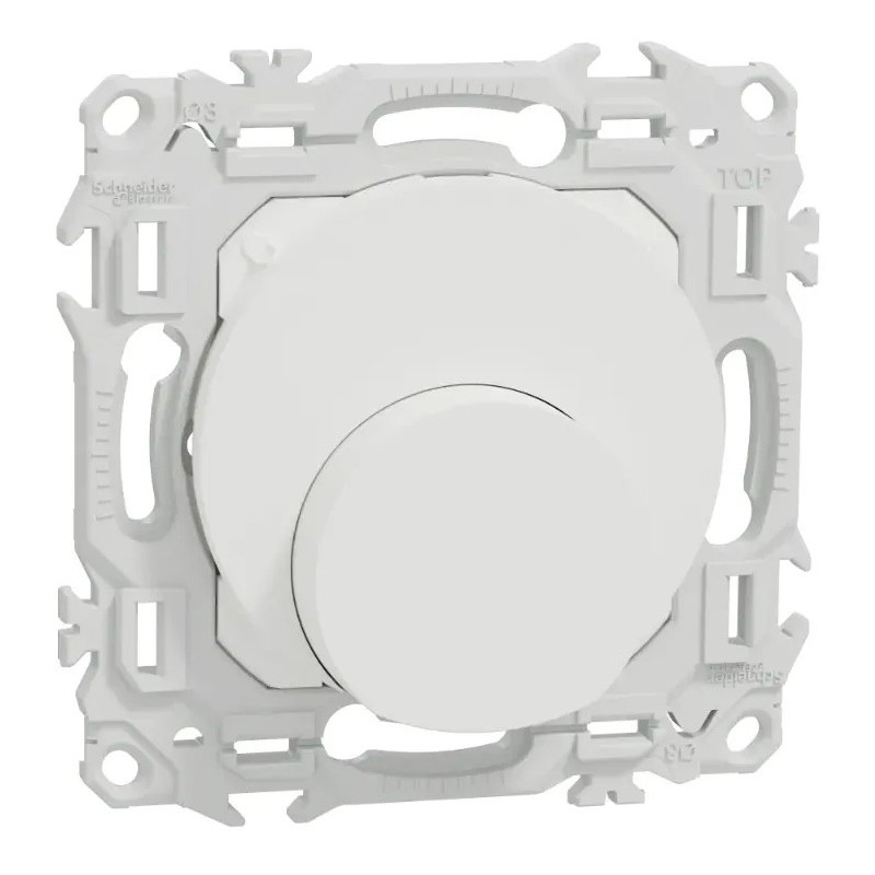 Odace — Sortie de câble avec serre-câble Ø6 à 12mm² — blanc RAL 9003 mat