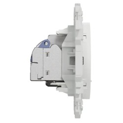 Odace 2025 - prise mixte RJ45 Cat.6 STP + TV - blanc craie