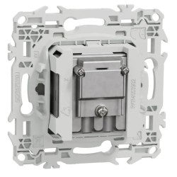 Odace 2025 - prise TV/FM/SAT - sorties coaxiales - blanc craie