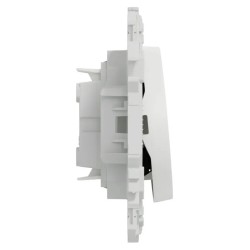 Odace 2025 - inter ou poussoir VMC 2 vitesses - 10AX - blanc craie