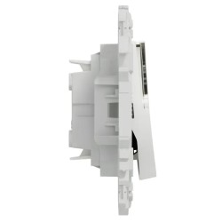 Odace 2025 - bouton-poussoir porte-étiquette - symbole carillon - blanc craie