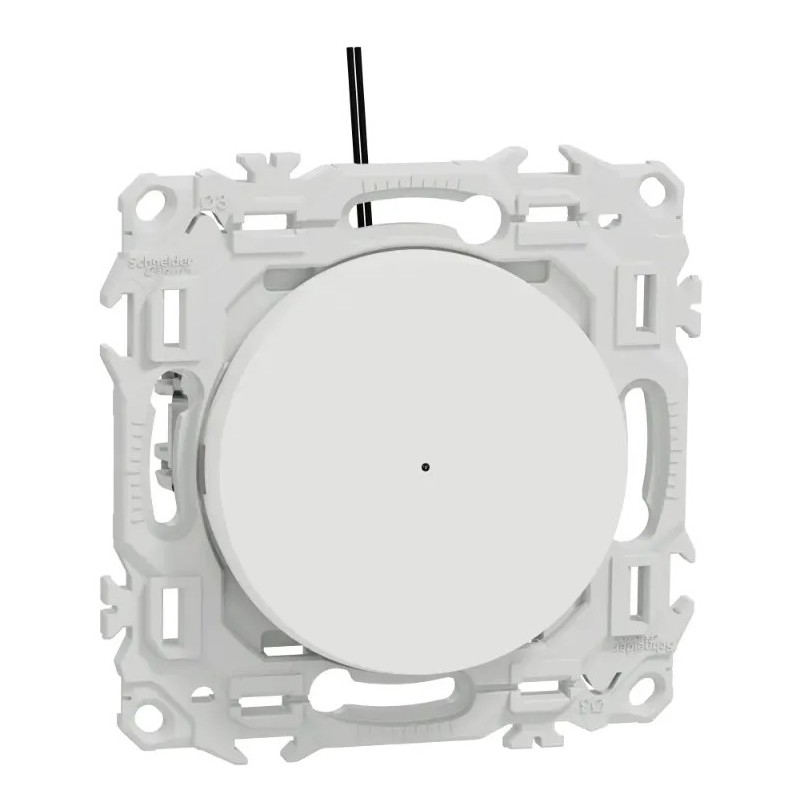 Odace 2025 - va-et-vient ou poussoir lumineux LED avec griffes - 10AX - blanc craie