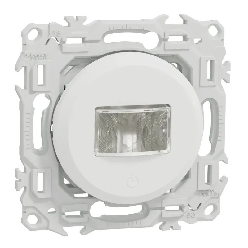 Odace 2025- détecteur présence et mouvement - 3 fils avec neutre - blanc craie