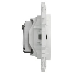 Odace 2025 - prise TV simple mâle - TV : mâle IEC 9.52 mm - cache peinture - blanc RAL 9003 mat - IK04 IP20D - certifié NF