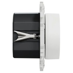 Odace 2025 - variateur de lumière universel 2 ou 3 fils - rotatif - blanc craie