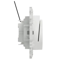 Odace 2025 - interrupteur à carte - LED localisation incluse - 10AX - blanc craie