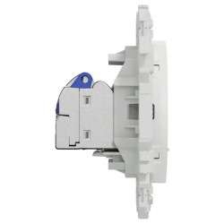 Odace 2025 - prise double RJ45 - Cat6A STP grade 3TV - blanc craie