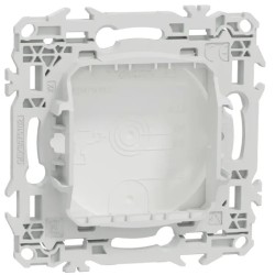 Odace 2025 - obturateur - perçage possible enjoliveur sortie de câble - cache peinture - blanc RAL 9003 mat - IK04 IP21D