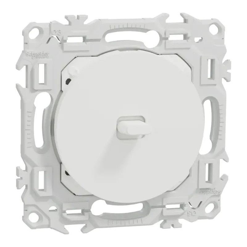 Odace 2025 - va-et-vient ou poussoir à levier - 10AX - blanc craie