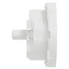 Odace - enjoliveur seul - pour prise affleurante - blanc RAL 9003 mat