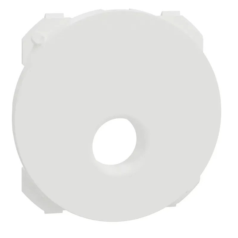 Odace - enjoliveur seul - pour prise TV simple mâle - blanc RAL 9003 mat