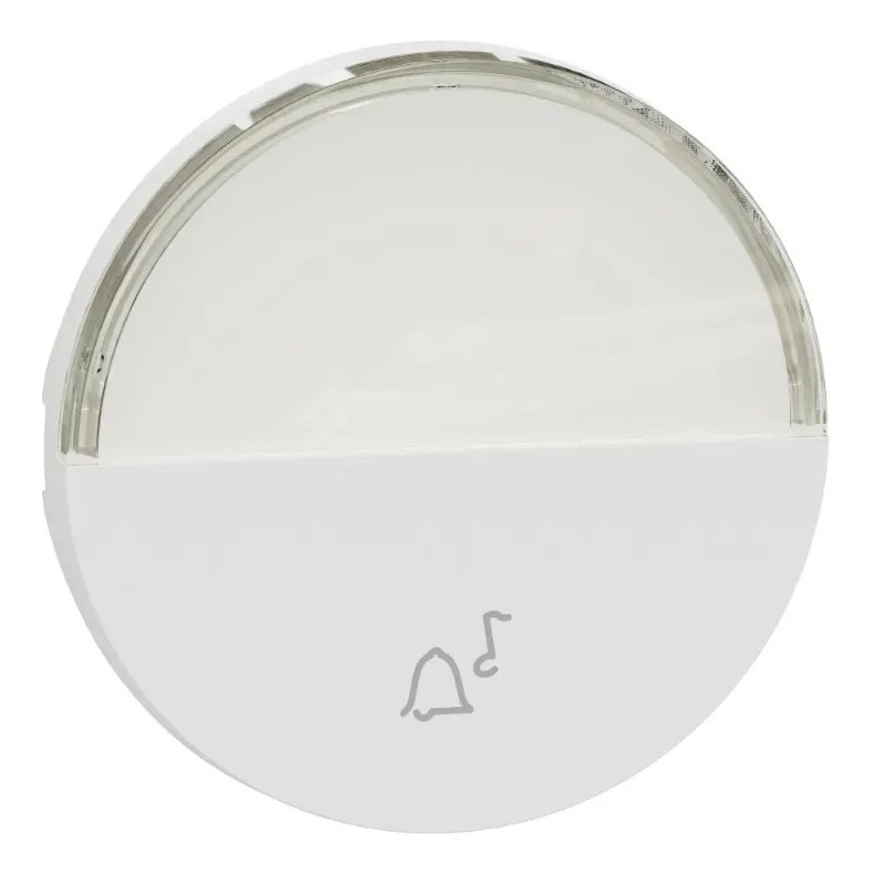 Odace 2025 - enjoliveur seul - pour bouton poussoir - porte-étiquette - blanc craie