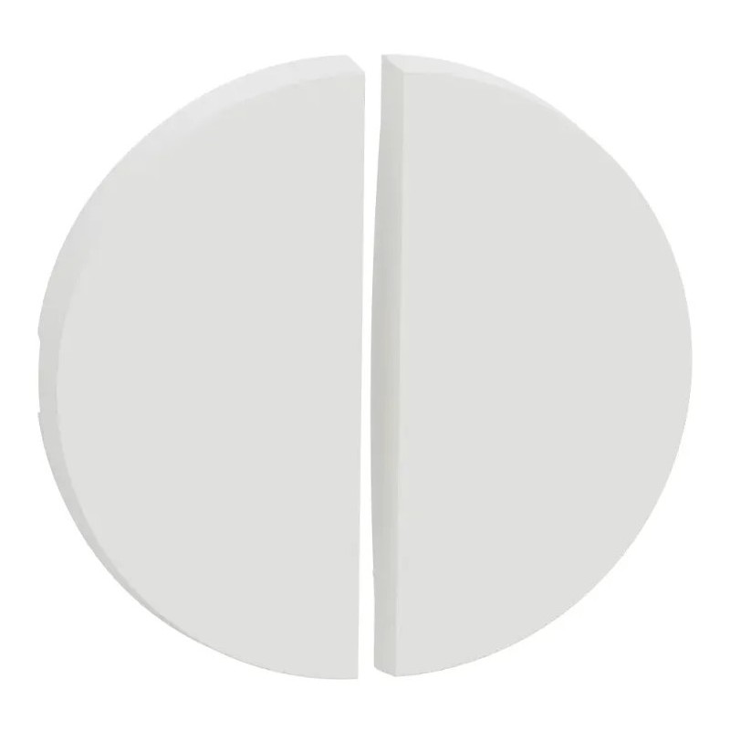 Odace 2025 - enjoliveur seul - pour double va-et-vient ou poussoir - blanc craie