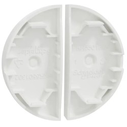 Odace 2025 - enjoliveur seul - pour double va-et-vient ou poussoir - blanc craie