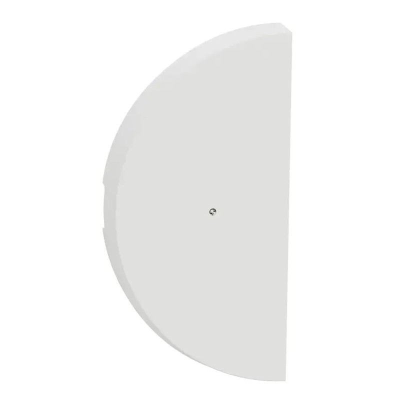 Odace 2025 - demi-enjoliveur seul à voyant - pour double VV ou poussoir - blanc craie