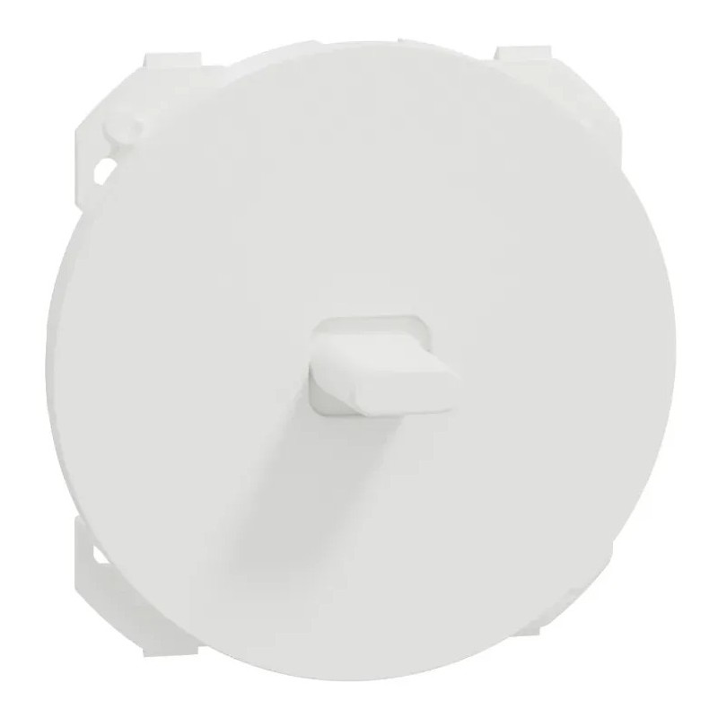 Odace 2025 - enjoliveur seul - pour va-et-vient ou poussoir à levier - blanc craie