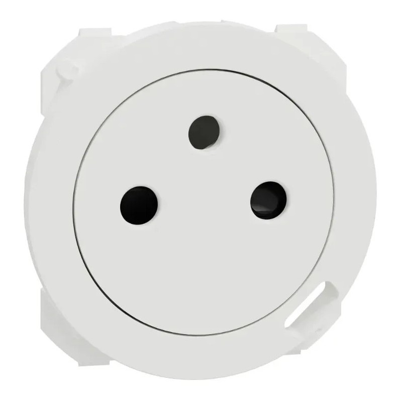 Odace 2025 - enjoliveur seul - pour équiper une prise affleurante combinée à un chargeur USB-C - blanc RAL 9003 mat