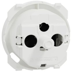 Odace 2025 - enjoliveur seul - pour équiper une prise affleurante combinée à un chargeur USB-C - blanc RAL 9003 mat