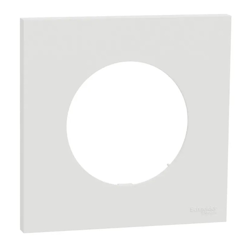 Odace 2025 - plaque de finition 1 poste - couleur Blanc craie