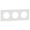 Odace 2025 - plaque de finition 3 postes - couleur Blanc craie