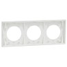 Odace 2025 - plaque de finition 3 postes - couleur Blanc craie