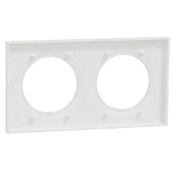 Odace Origine - plaque de finition 2 postes - couleur blanc