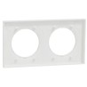 Odace Origine - plaque de finition 2 postes - couleur blanc