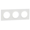 Odace Origine - plaque de finition 3 postes - couleur blanc