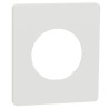 Odace Architecte - plaque de finition 1 poste - couleur Blanc craie