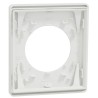 Odace Architecte - plaque de finition 1 poste - couleur Blanc craie