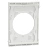 Odace Architecte - plaque de finition centrale - couleur Blanc craie