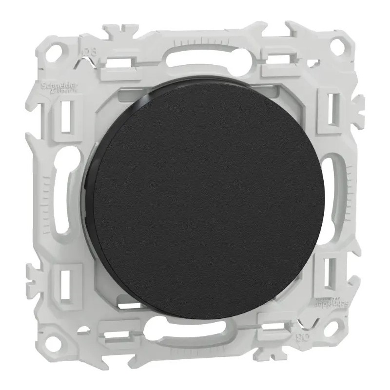 Odace 2025 - va-et-vient ou poussoir - 10AX - noir onyx