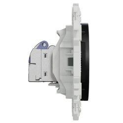 Odace 2025 - prise RJ45 - Cat6 STP grade 2TV min à grade 3TV - noir onyx