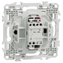 Odace 2025 - bouton-poussoir porte-étiquette - symbole carillon - noir onyx