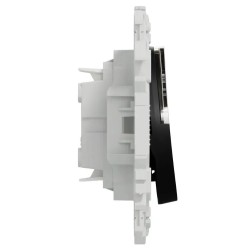 Odace 2025 - bouton-poussoir porte-étiquette - symbole carillon - noir onyx