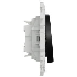 Odace 2025 - double va-et-vient ou poussoir - 10AX - noir onyx