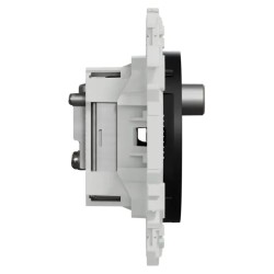 Odace 2025 - prise TV/FM/SAT - sorties coaxiales - noir onyx