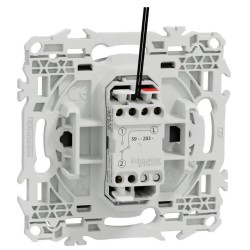 Odace 2025 - interrupteur à carte - LED localisation incluse - 10AX - noir onyx